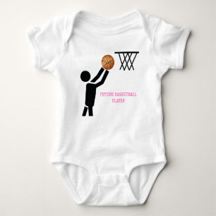 Body Para Bebé Futuro jugador de baloncesto con personalizado de