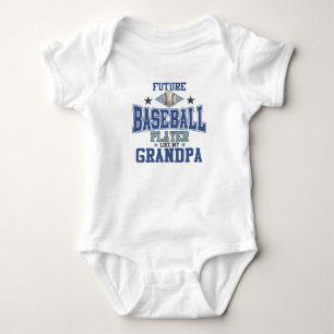 Body Para Bebé Futuro jugador de béisbol como mi abuelo