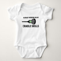 Futuro jugador de Lacrosse Baby Funny Cradle Skill