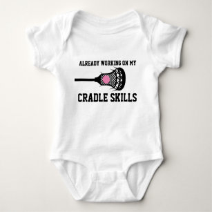 Body Para Bebé Futuro jugador de Lacrosse Cradle Skills Baby Girl