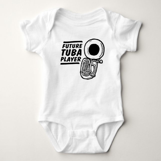 Body Para Bebé Futuro jugador de Tuba (Anverso)