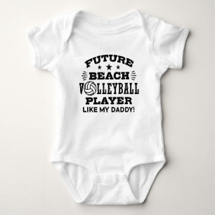 Body Para Bebé Futuro Jugador De Voleibol Playa Como Mi Papi