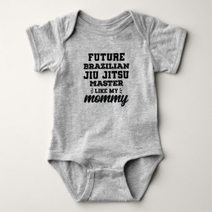 Body Para Bebé Futuro maestro de Jiu Jitsu brasileño como mi mamá