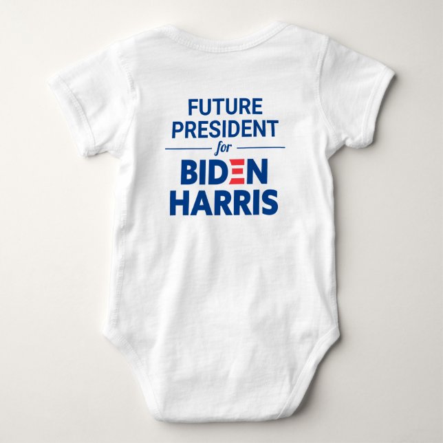 Body Para Bebé Futuro presidente de Biden Harris Personalizado Te (Reverso)