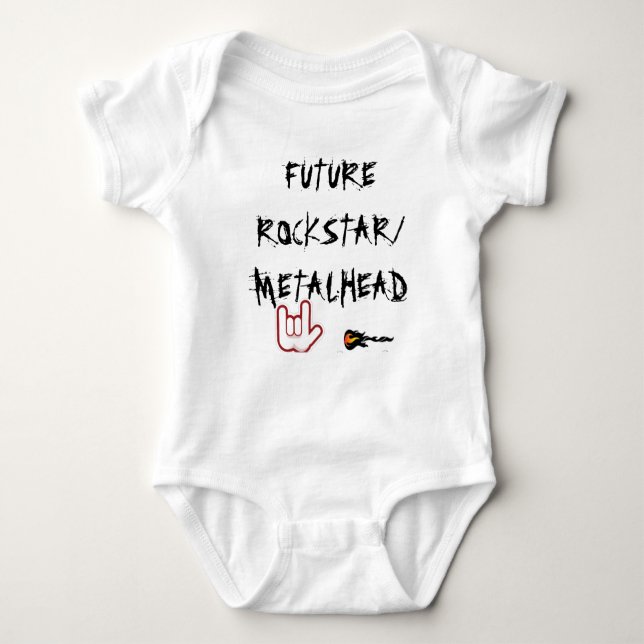 BODY PARA BEBÉ FUTURO ROCKSTAR/METALHEAD (Anverso)