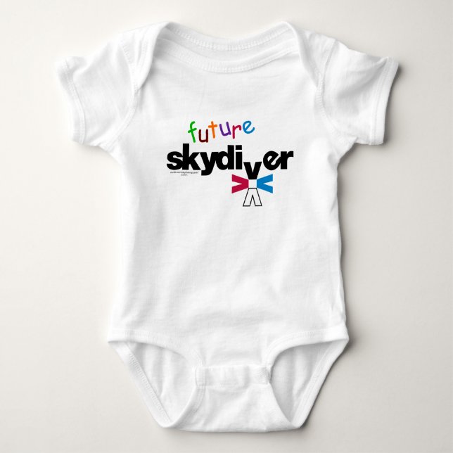 Body Para Bebé Futuro Skydiver Baby Bodysuit (Anverso)