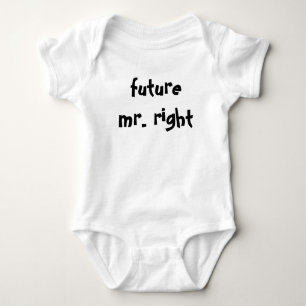 Body Para Bebé Futuro Sr. Right Funny
