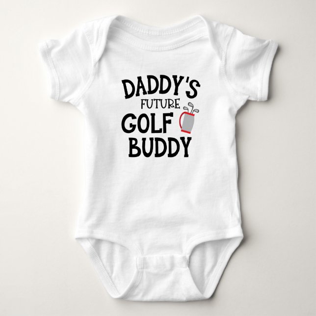 Body Para Bebé Futuro traje de bebé de papá, amigo de golf (Anverso)