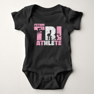 Body Para Bebé Futuro Triatlete Triathlon Baby Girl Regalo recié