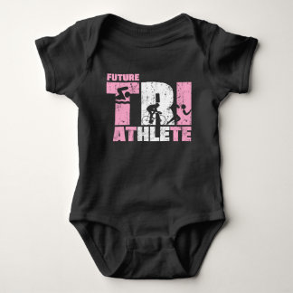 Body Para Bebé Futuro Triatlete Triathlon Baby Girl Regalo recién