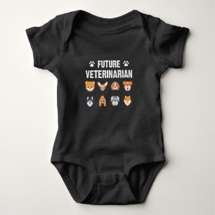 Body Para Bebé Futuro veterano amante de los animales veterinario