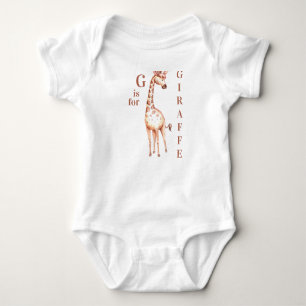 Body Para Bebé G es para GIRAFFE Whimsical Baby Bodysuit