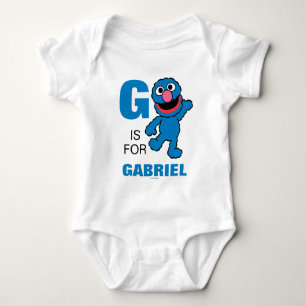 Body Para Bebé G es para Grover   Agrega tu nombre