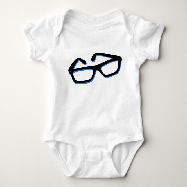 Body Para Bebé Gafas de friki geniales (Anverso)