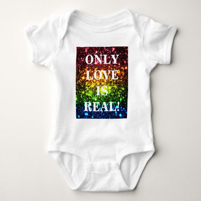 Body Para Bebé Galaxia arco iris (Anverso)