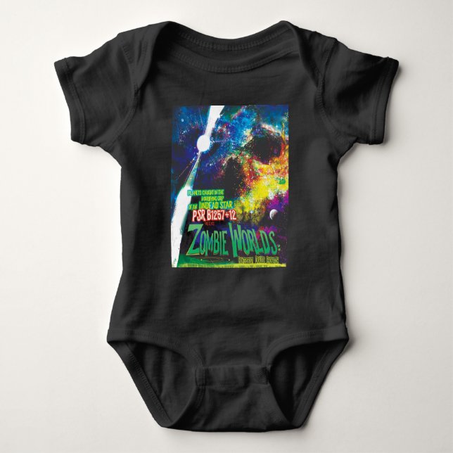 Body Para Bebé Galaxia de Horrores de Halloween en el mundo zombi (Anverso)