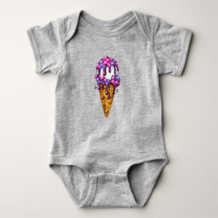 Body Para Bebé Galaxy Ice Cream Cone