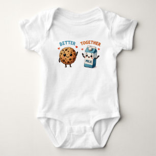 Body Para Bebé Galleta y Leche "Mejor Juntos"