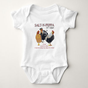 Body Para Bebé Gallinero de pollo de la Sal-N-Pimienta