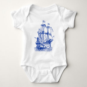 Body Para Bebé Gallión - Armada
