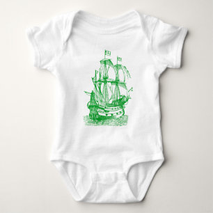 Body Para Bebé Gallión - Verde de hierba
