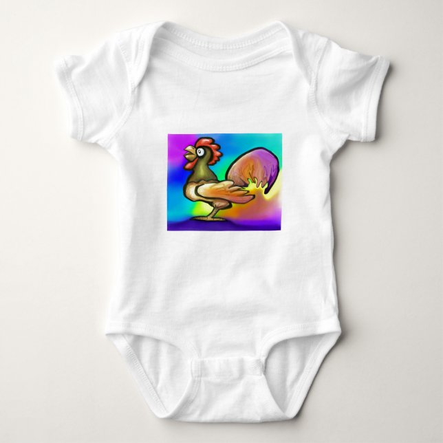 Body Para Bebé Gallo (Anverso)