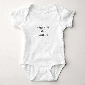 Body Para Bebé Game Life Level 1 Lives 1 Baby Shirt