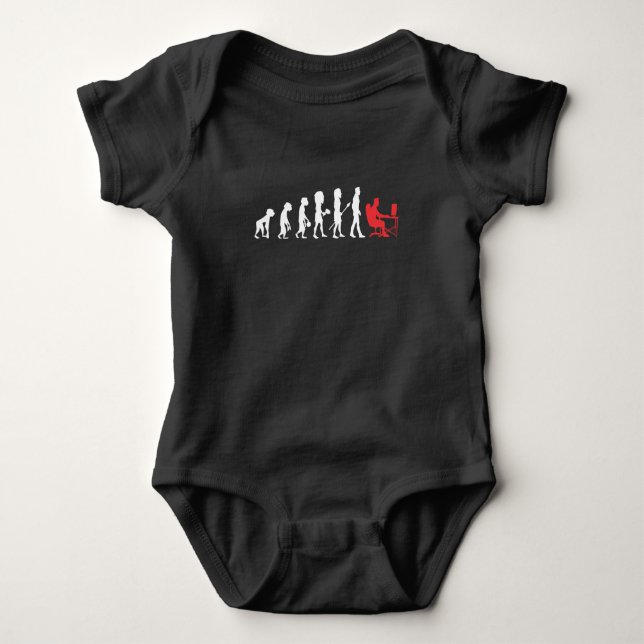 Body Para Bebé Gamer Evolution Funny Gaming Nerd PC Admin Gamer (Anverso)