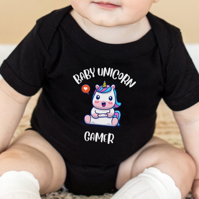 Body Para Bebé Gaming Baby - Baby unicorn gamer (Subido por el creador)