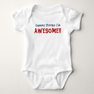 Body Para Bebé ¡Gammy Piensa Que Soy Increíble! Traje para niños