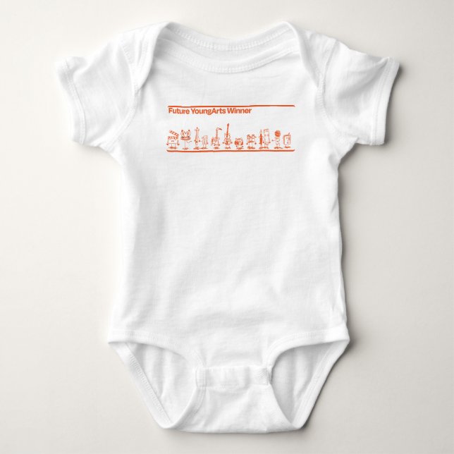 Body Para Bebé Ganador del Futuro Young Arts Creeper (Anverso)