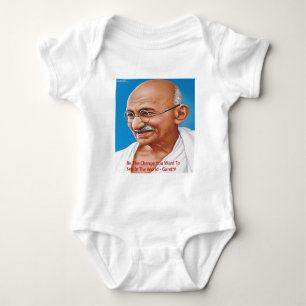 Body Para Bebé Gandhi & Sé el Cambio Cita