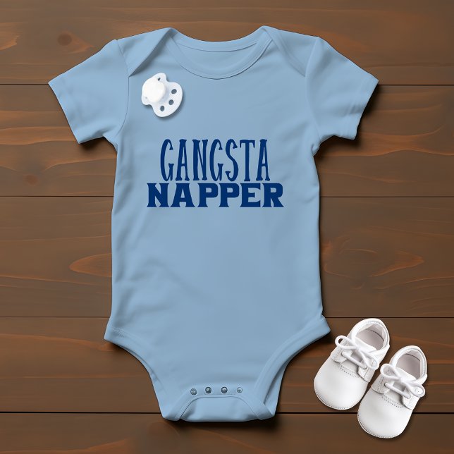 Body Para Bebé Gangsta Napper Cute y Funny Boy (Subido por el creador)
