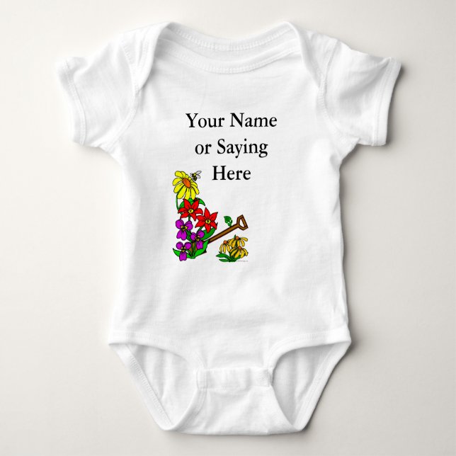 Body Para Bebé Gardener personalizado diciendo (Anverso)