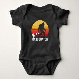 Body Para Bebé GASSQUATCH Bigfoot Retro Fart Design