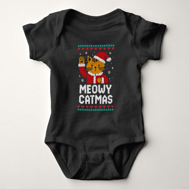 Body Para Bebé Gat Navidad (Anverso)