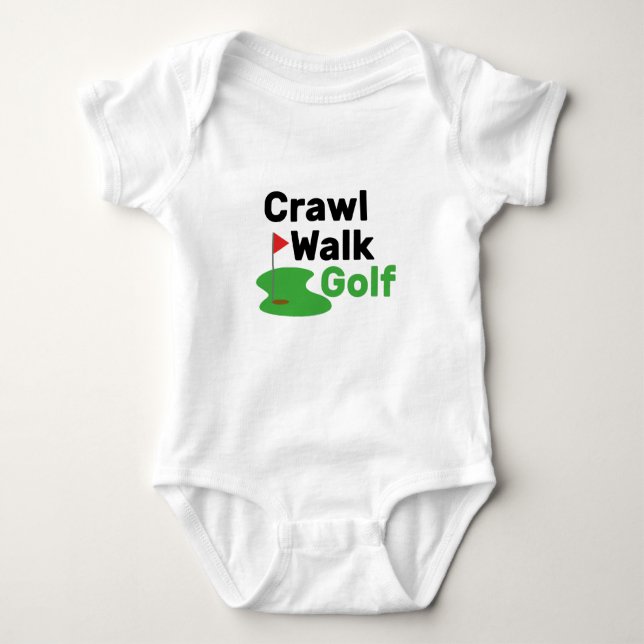 Body Para Bebé gatear caminar golf Golfista bebé, regalo de papá  (Anverso)