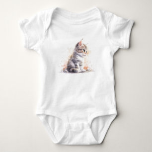 Body Para Bebé Gatito de tigre dulce y adorable, gato bebé