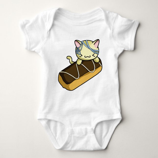 Body Para Bebé Gatito del Eclair (Anverso)