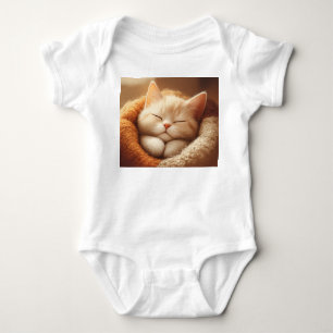 Body Para Bebé Gatito dormilón