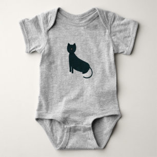 Body Para Bebé gatito gris