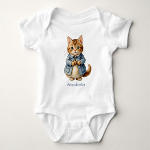 Body Para Bebé Gatito Lindo a la Antigua Personaliza