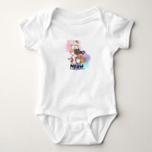Body Para Bebé Gatito miau amor siempre