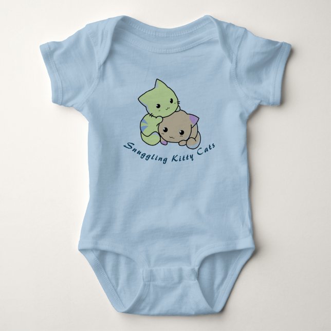 Body Para Bebé Gatitos Agachados (Anverso)