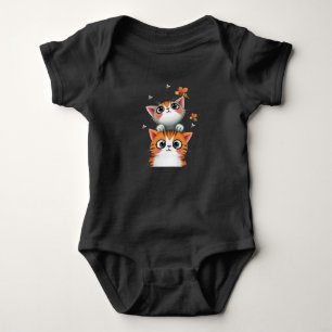 Body Para Bebé Gatitos curiosos y abejas ocupadas