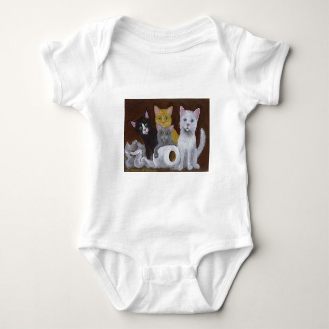 Body Para Bebé Gatitos juguetones (Anverso)