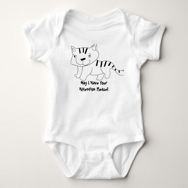 Body Para Bebé Gato (Anverso)