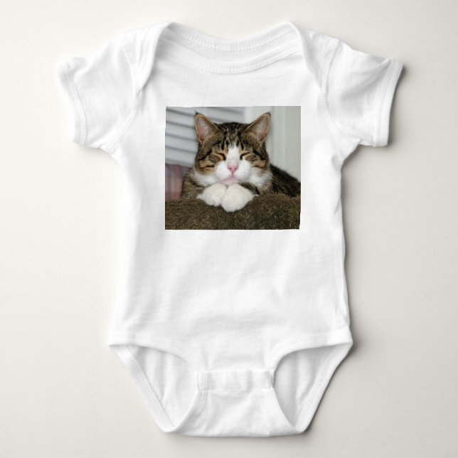 Body Para Bebé Gato Adorable (Anverso)
