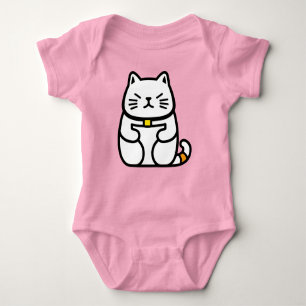 Body Para Bebé Gato afortunado japonés o Maneki-Neko