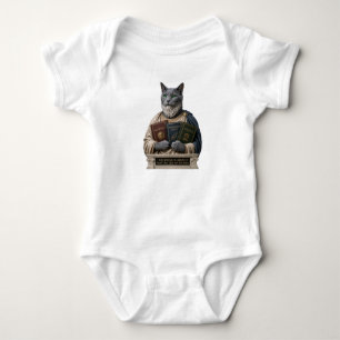 Body Para Bebé Gato Aristoteles Azul Ruso